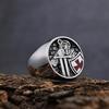 Hipster Templar Cross Ring Titanium Steel Non-Fading Personality Ring