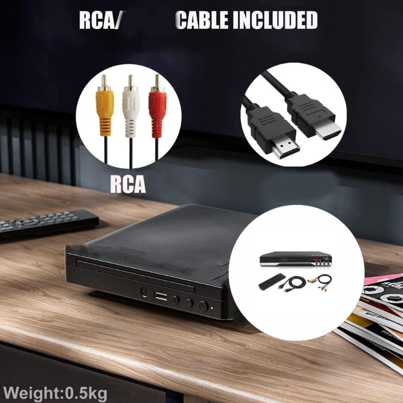 Disc Player Home Theater All Format Disc Compatible for Movies Music Video VCD Playback Home Theater Family Entertainmen
