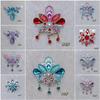 Self-Adhesive Children's Colorful Eyebrow Stickers for Stage Performance and Princess Makeup with Ancient Costume Style Tassels.