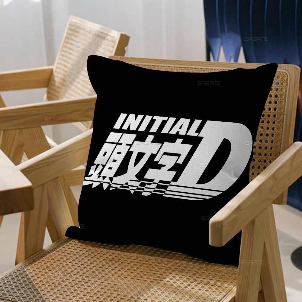 Initial D Fujiwara Tofu Shop Personalized Picture Text Home Decorative Pillows Household Gifts 45x45cm
