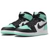 Air Jordan 1 Retro High OG GS Green Glow Kids Sneakers White Black FD1437-130