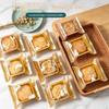 100Pcs Sealable Mooncake Packaging Bags Adorable Rabbit Prints Food Grade for Mid-Autumn Festival Baking Store Gift Packaging Use