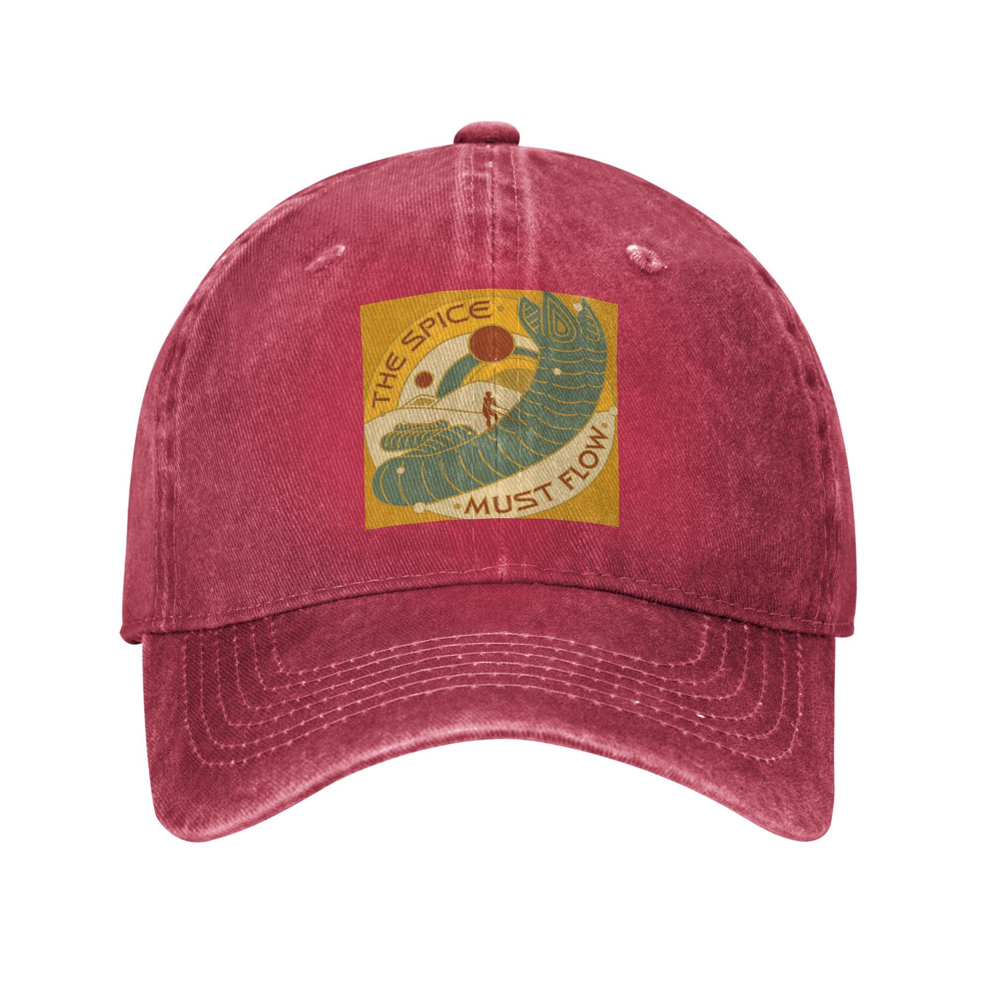 The Spice Must Flow Baseball Caps Washed Denim Hats Adjustable Casquette Sports Baseball Cowboy Hat for Unisex One Size
