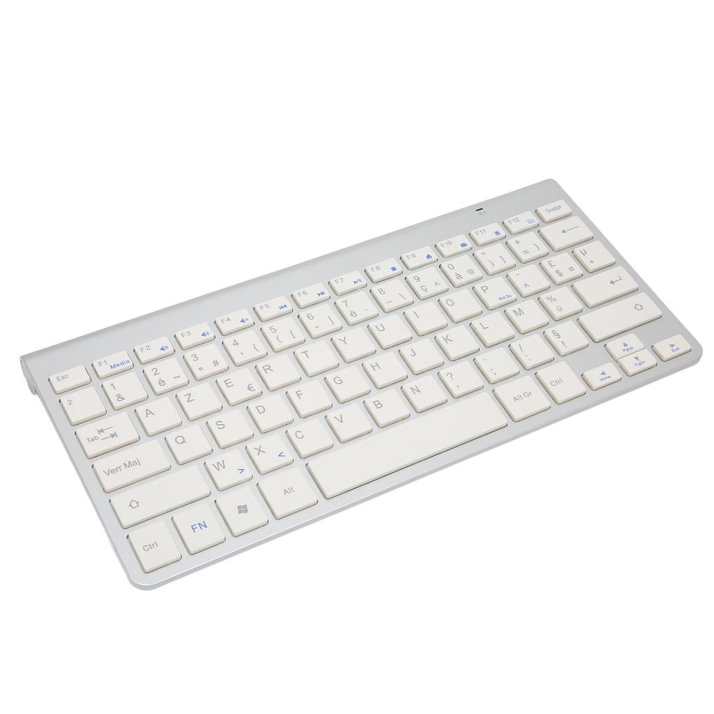 Trådløst tastatur Stilig Bærbart Trådløst 2.4g Plug and Play Tospråklig Tastatur for Stasjonære PCer Bærbare PCer Nettbrett