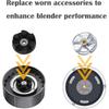 Replacement Parts Compatible with Nutribullet Blender 600W Pro 900W Blade and Base, Motor Top Base Gear and Rubber Gear Set Including Shock Pad