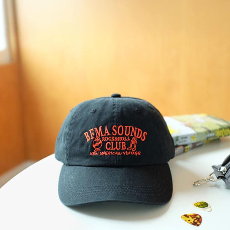 BALLOON FRIENDS MESSY ADVENTURE BFMA Sounds Rock&Roll Club Washed Ball Cap Black