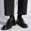 3283 Leather Shoes Men's Wedding Groom Shoes Spring New Models First-layer Cowhide Lace-up Low-heeled Shopping Mall Dress Shoes