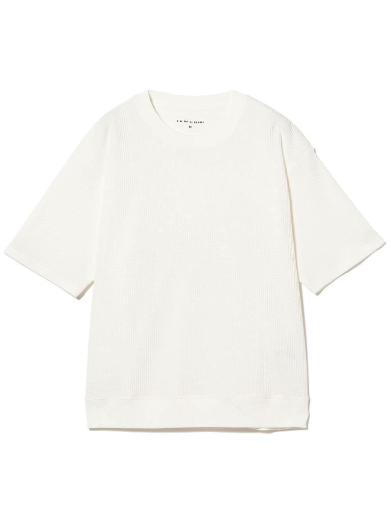 B:MING LIFE STORE by BEAMS Men's S/S Sweat Tech Thermal Crew Neck T-Shirt, Black, Size S