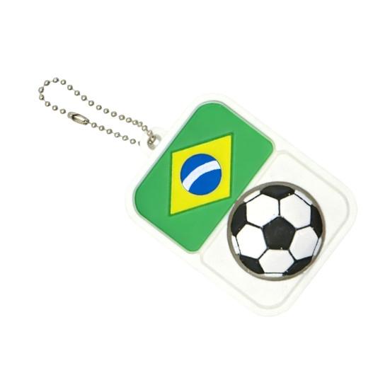 Football Clicker Fidget Toy with Ball Chain Stress Relief National Flag Football Decompression Button Keychain Pendant Backpack Charm Fans Gift