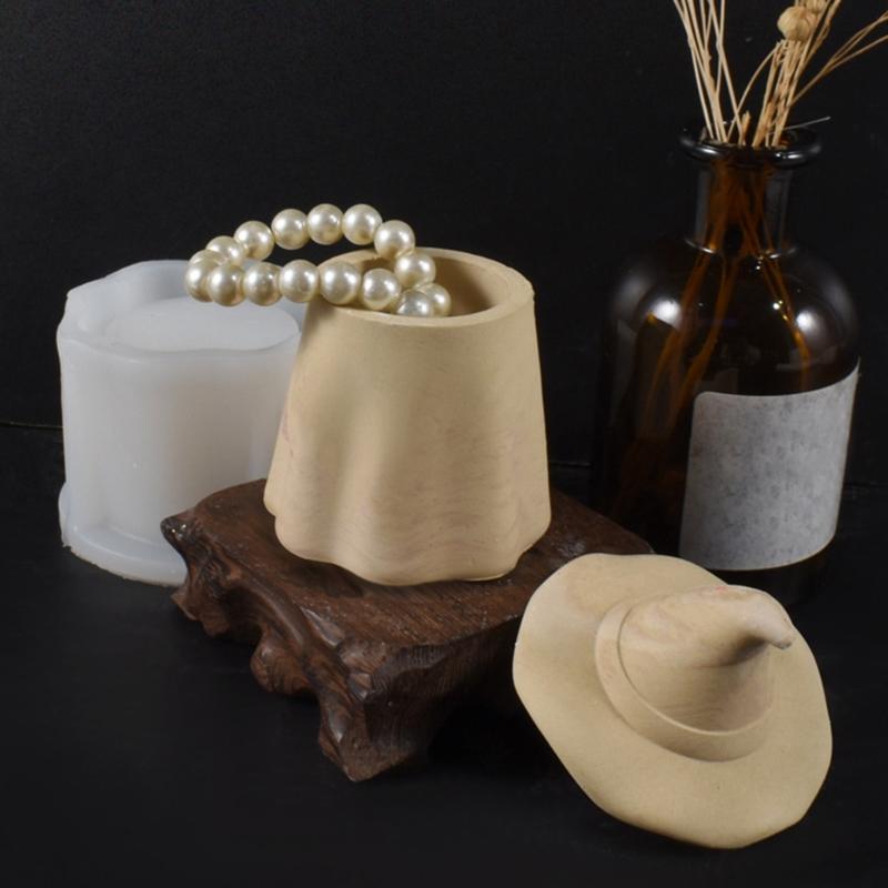 Witch Hat Shape Silicone Molds for Unique Candle Holder and Trinkets Box Creation Soft Moulds Easy Demolding Moulds