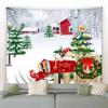 Christmas Cartoon Snowman Snowing Tapestry Living Room Sofa Home Decoration Christmas Gift