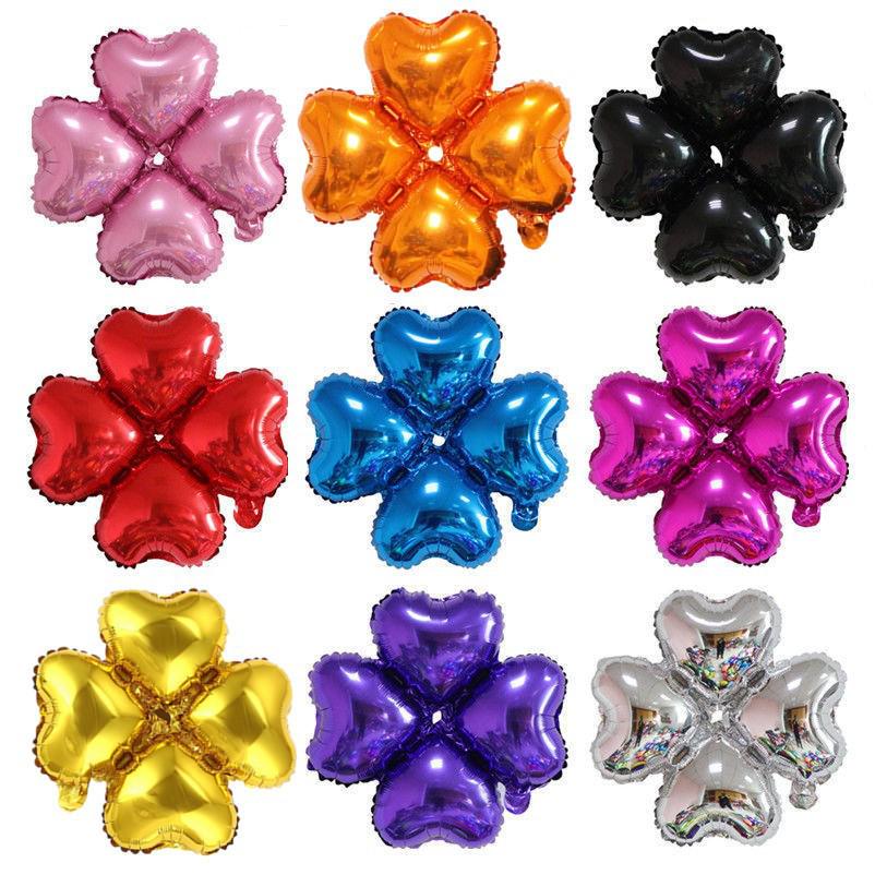 Qixi Valentine's Day Romantic Pink Heart & Star Balloons for Weddings & Birthdays