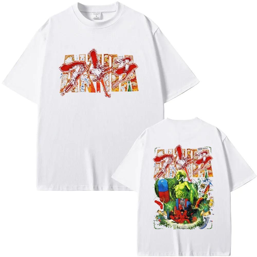 Japan Anime Akira T Shirt Japanese Science Fiction Cartoon Movie Shotaro Kaneda Tshirt Unisex Women Unisexga Retro Ocollar Tshirts
