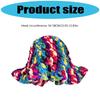 Oversized Hat Handwoven Flouncing Crocheted Hat for Music Festival Simple Flouncing Hat for Music Festival