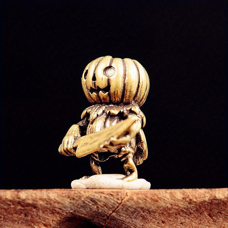 Pumpkin Demon Brass Knife Beads Halloween DIY Woven Lanyard Keychain Pendants Bracelets Charms Jewelry Hangings Accessories