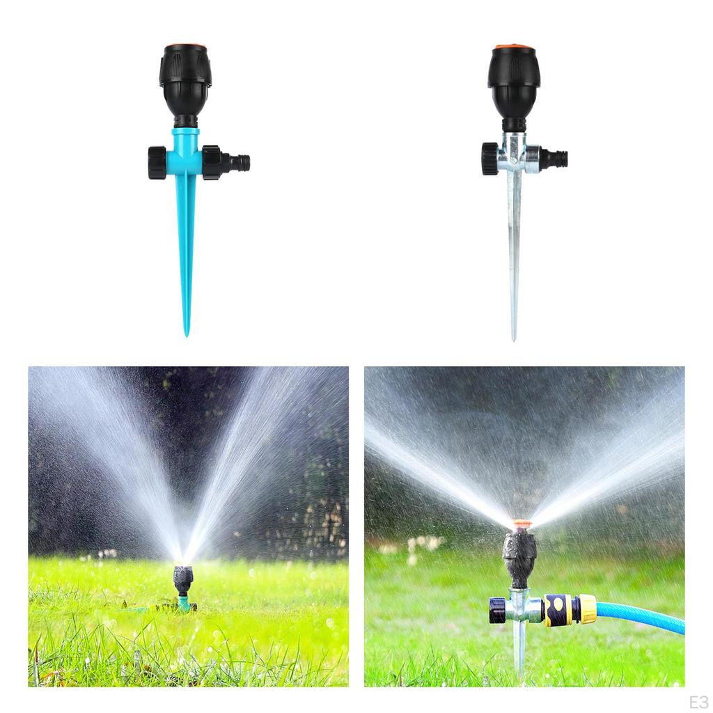 Automatic Garden Lawn Sprinkler Adjustable Rotation Two Way Water Spray for Irrigation System
