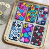 Y2K POP-Heart Phone Case For Samsung Galaxy A73,A21s,A22,A31,A52,A53,A71,A41Soft Black Shell