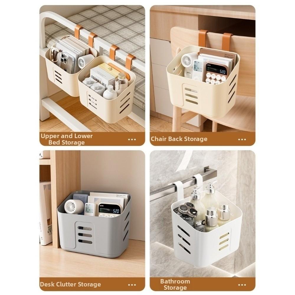 Hollow Vented Kitchen Storage Basket Wall Mounted Bedside Organizer New Hanging Basket Bathroom