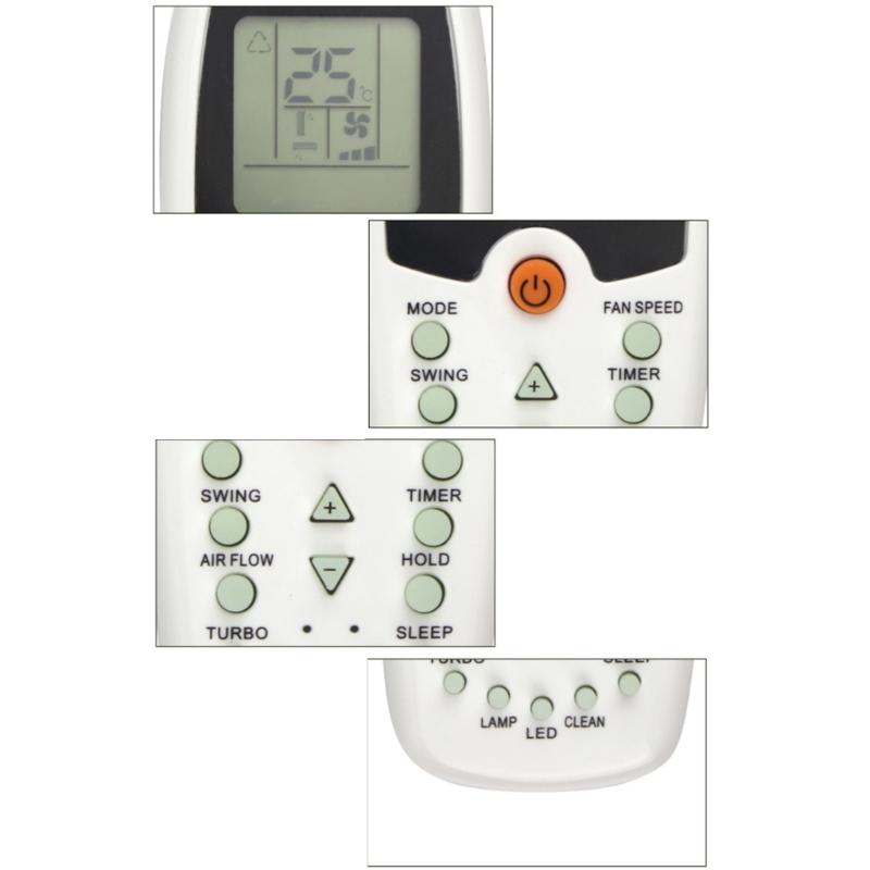 Air Conditioning Remote Control Replacement Remote Controller Functionality for ZH-01 Air Conditioner Accessories