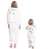 Kinderpyjama Kigurumi Onesie Kostüm Drache Ohnezahn Weiß 125-135