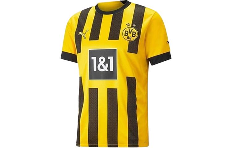 PUMA Soccer Jersey 22 23 Season, Borussia Dortmund, Fan Edition Men s Yellow 765883-01 L