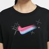 Nike Crop Tops Women's Black Crew Neck Moderate CW6714-010