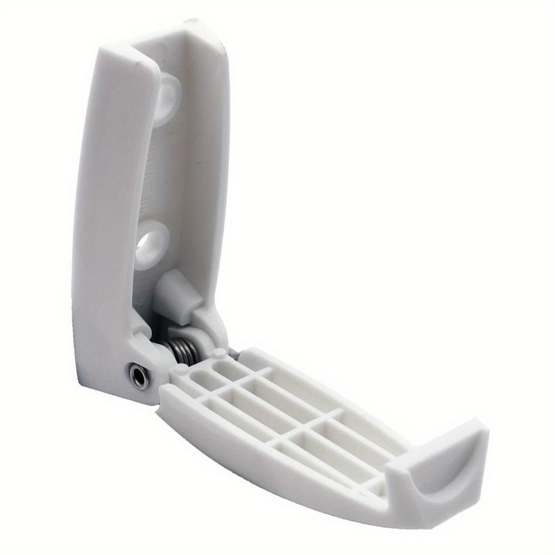 5pcs RV White Rounded Baggage Plastic Door Catch Compartment Latch Holders Clips for Camper Trailer Motorhome Car Accessories