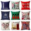 British Style Cushion Cover England London Sofa Car Decorative Pillowcase Cotton And Linen Home Decor Pillow Funda De Almohada