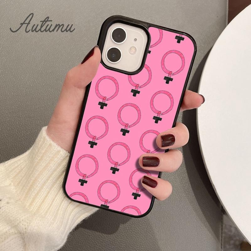 Feministische Feminismus-Telefonhülle für iPhone 11 12 13 14 Pro Max Mini X XR XS SE 2020 6S 7 8 Plus Samsung Galaxy S21 S22 Cover Shell