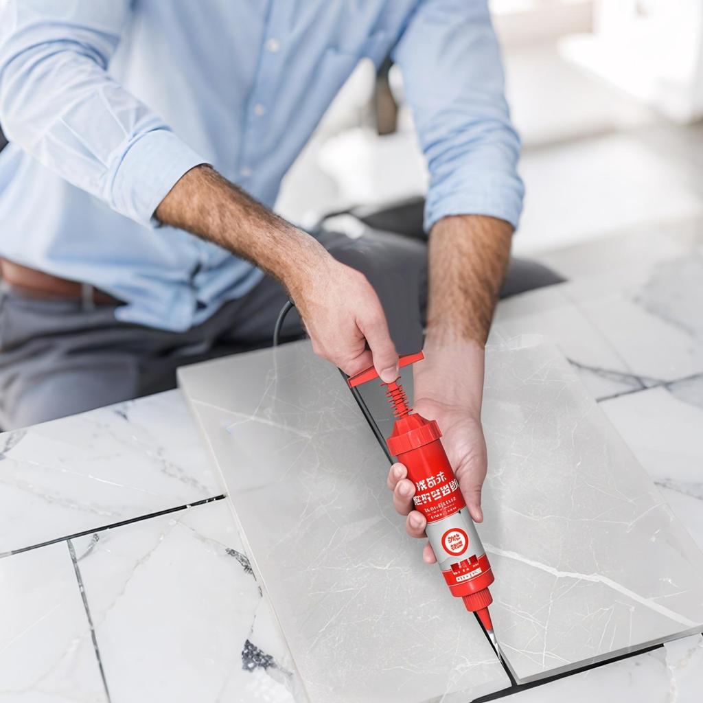 Fixed Tiles Adhesive Marble Floor Grout Repair Adhesive Selfsticking Heatresistant Waterproof Adhesive Spiral Tile Drum Adhesive