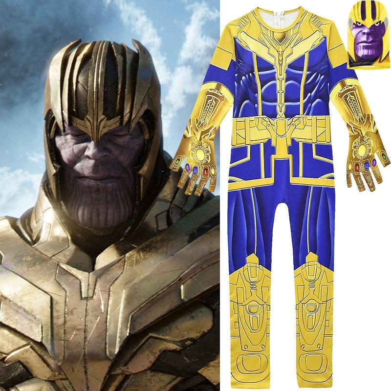 Endgame Thanos Boys Fancy Dress Costume With Exquisite Workmanship And Breathable Material**