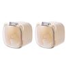 2Pcs Bathroom Splash Proof Plug Holder Wall Mounted Plug Storage Rack with Dust Cover Kitchen Power Socket Organizer