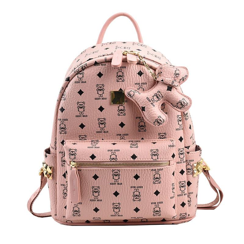 Student class commute backpack women's 2026 new versatile printed small backpack fashionable portable shoulder bag