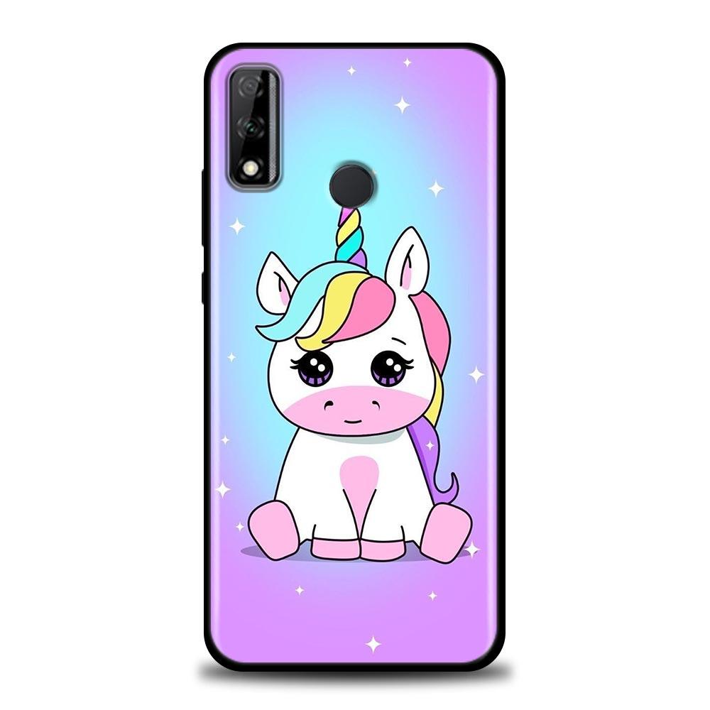 Husă drăguță cu animale cu unicorn curcubeu din desene animate pentru Huawei Y6 Y7 Y9 2019 Y6p Y8s Y9a Y7a Huse moi Cover Mate 10 20 Lite 40 Pro Plus