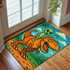 1PC Funny Aliens and Dinosaurs Carpet for Living Room Bedroom Bathroom Mat Creative Doormat Sofa Home Decor Large Size