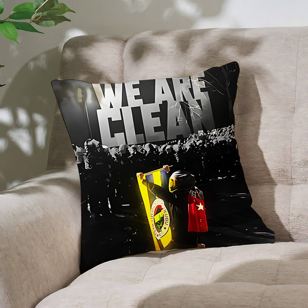 ClubHTurkeySFenerbahceE Cool Customizable Square Pillowcases Stylish And Soft Perfect For Beds Cars And Sofas