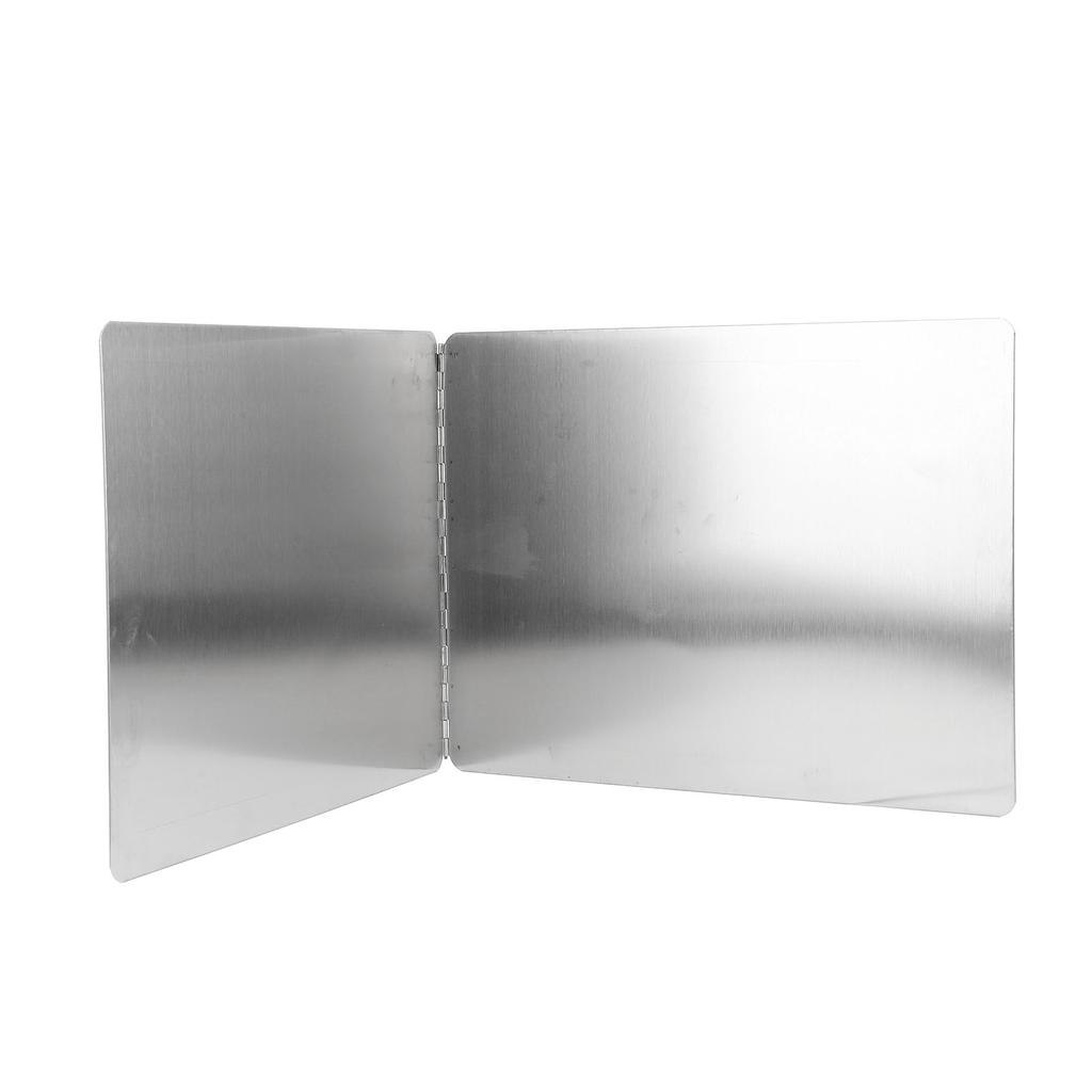 Stove Grease Shield 2 Sided Heat Proof Anti Stick Coating Stainless Steel Stove Splatter Guard for Kitchen