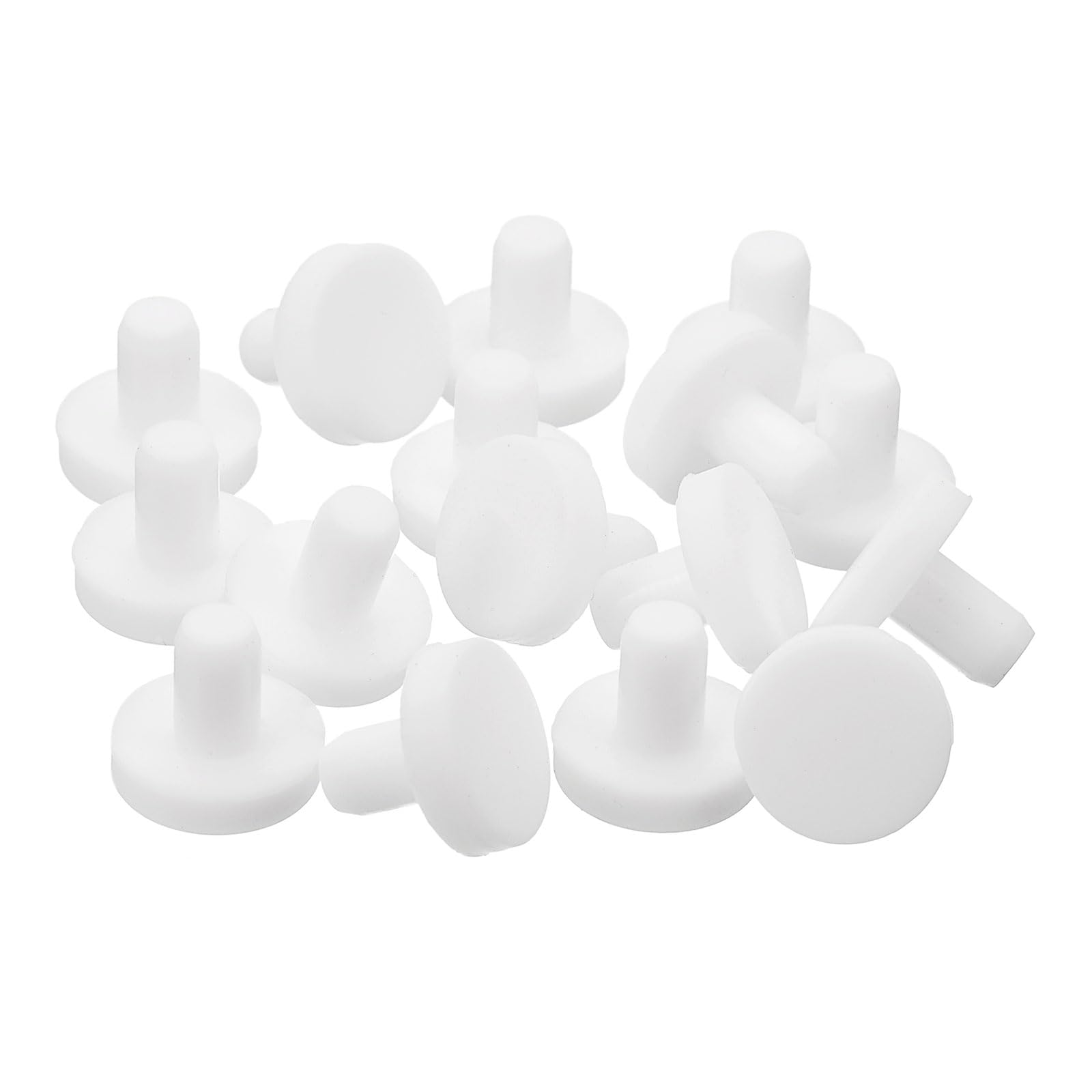 uxcell 32 Pcs White Rubber Stoppers 4.5-4.8mm/0.18-0.19  Hole 5mm Plug Hole for Hole белый