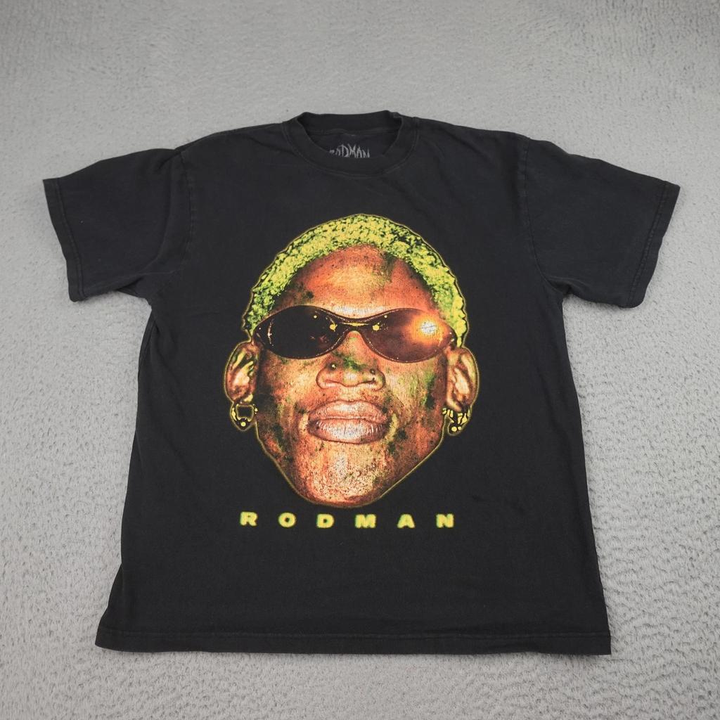 Maglietta Rodman Uomo Media Grafica Bad As I Wanna Be Worm World Dennis NBA T-shirt