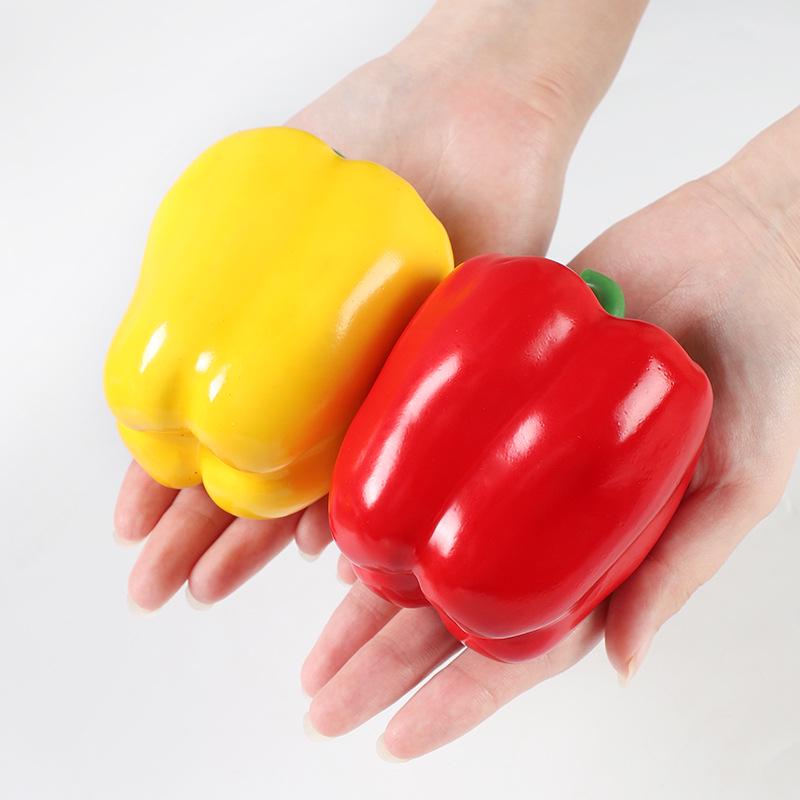 In-Stock Foam Bell Pepper Model - Red, Green, Yellow Simulation Props