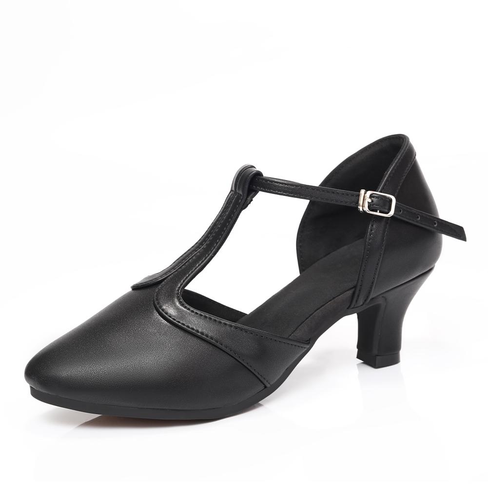 Leather Latin Dance Shoes Women's Adult Soft Sole Tango Standard Dance Shoe Modern Shoes