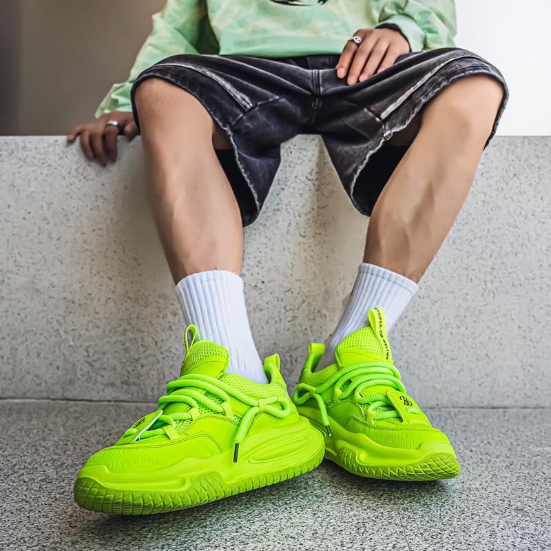 Men's Trend Clunky Sneaker Outdoor Non Slip Breathable Casual Running Sport Shoes Comfortable Work Shoes