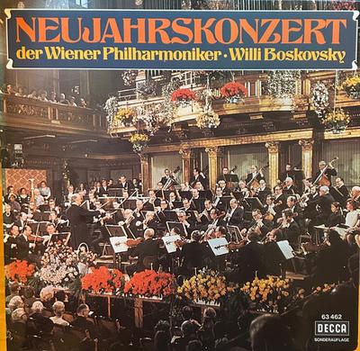 LP Record WIENER PHILHARMONIKER  WILLI BOSKO  Neujahrskonzert  63462 Decca 1975 Germany Classical Used