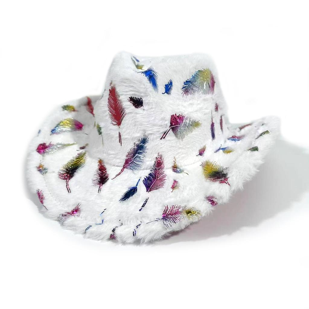 Flat Top Top Hat Men'S High-End Sequined Jazz Hat Women'S Party Performance Hat Men'S Spring Sun Hat