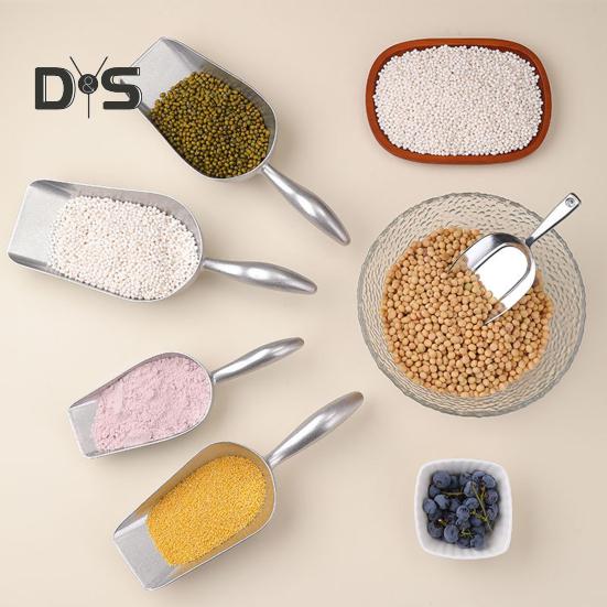 Ice Scoop for Freezer Metal Food Spoon Ice Scooper for Kitchen Bar Party Wedding Heavy Duty Flour Pet Dog Food Scoop Kitchen Gadgets