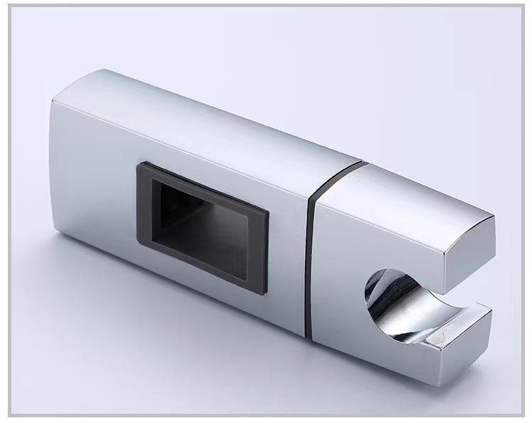 Adjustable Square Shower Head Holder Bracket - Fixed Base, Nozzle Holder, Shower Rod Accessory