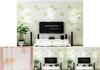 Euro Style Floral Wall Paper With Embossed Silk Fabric For Bedroom Decor
