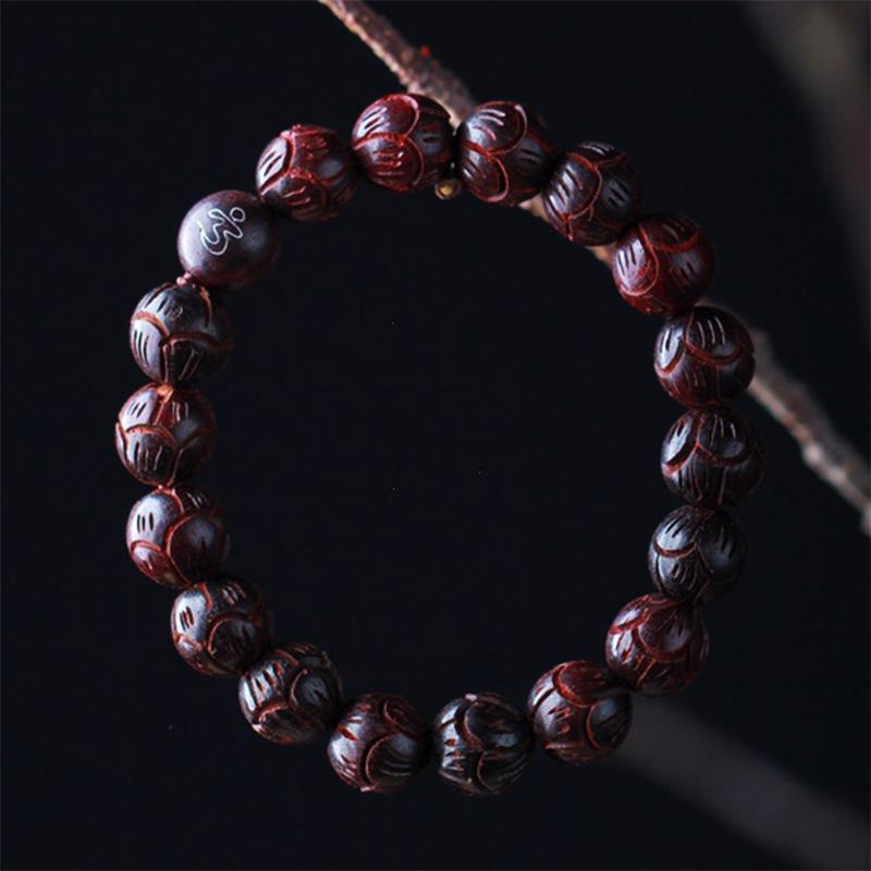 Hot Selling Natural Fragrance Bracelet Smooth China Jewellery Perlenbesetzt Durable Gift Modern Wooden Bead Bracelet