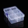 Large 6-Compartment Transparent Organizer for Fishing Gear, Jewelry, and Tools