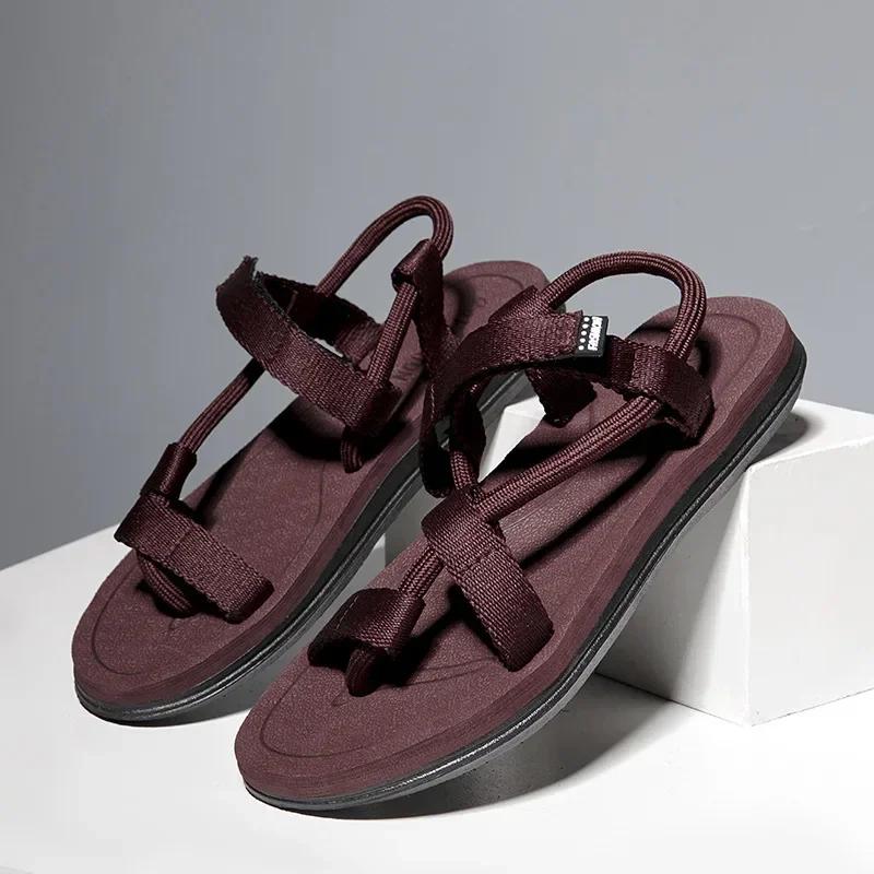 Summer Fashion Men SandalsRoman Outdoor  Beach Comfortable Shoes Flip Flops Slip on Flats Opened Toe Sports Slippers 2025